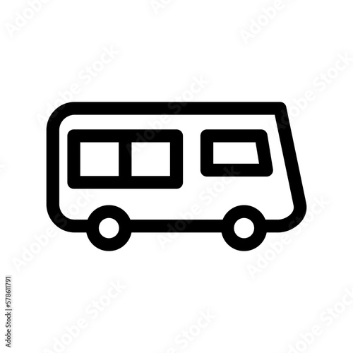 minibus icon or logo isolated sign symbol vector illustration - high quality black style vector icons
