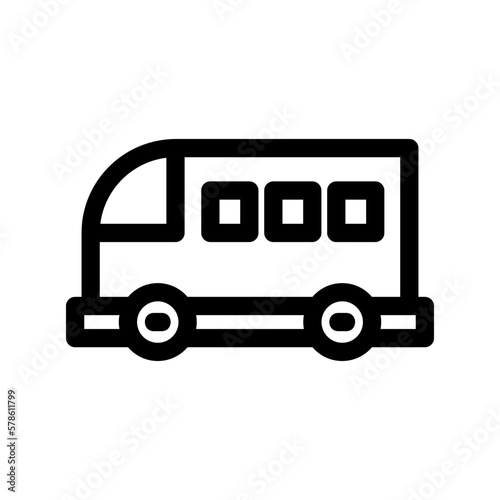 minibus icon or logo isolated sign symbol vector illustration - high quality black style vector icons
