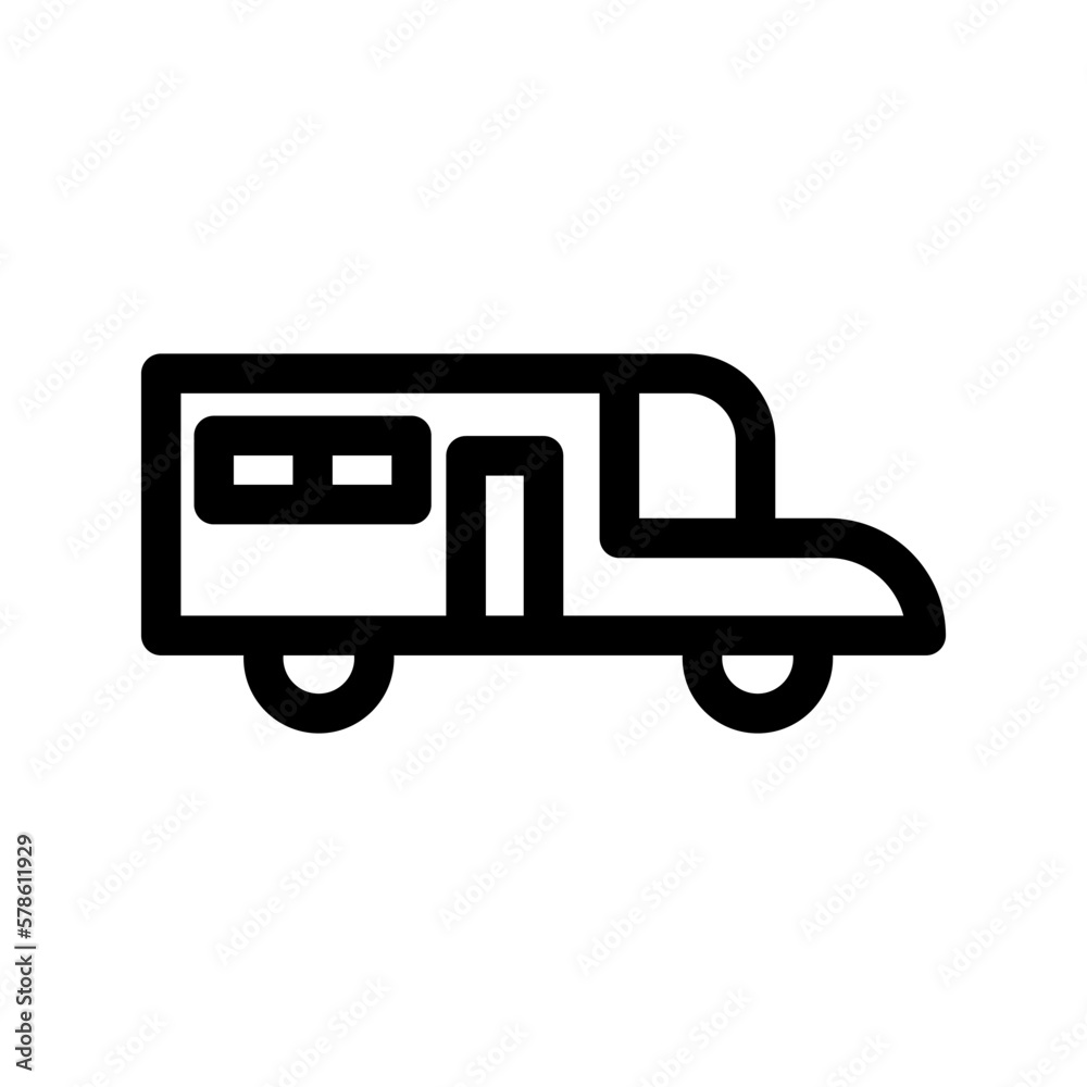 minibus icon or logo isolated sign symbol vector illustration - high quality black style vector icons
