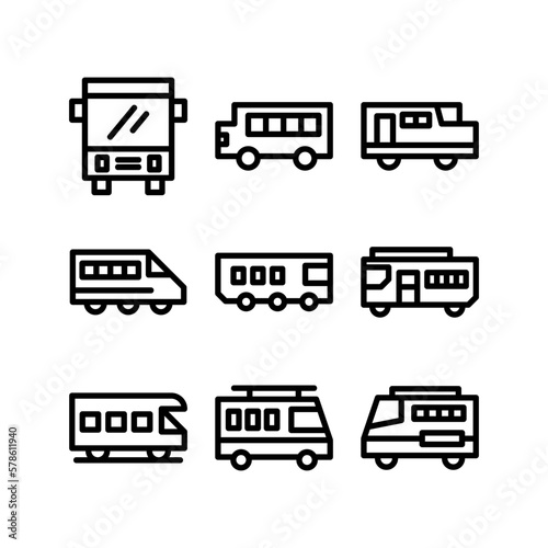 minibus icon or logo isolated sign symbol vector illustration - high quality black style vector icons
