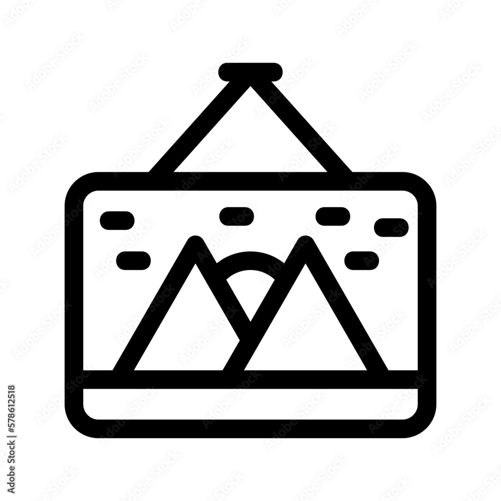 picture icon or logo isolated sign symbol vector illustration - high quality black style vector icons
