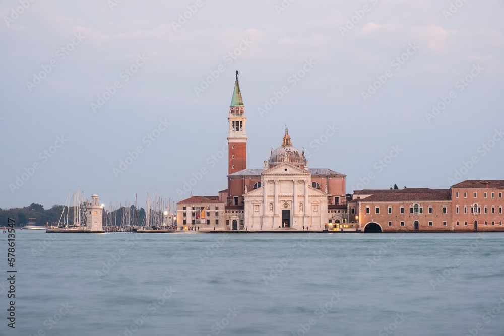 San Giorgio Maggiore skyline panorama, Venice, Italy