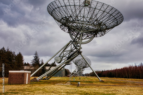 The Westerbork Synthesis Radio Telescope (WSRT) is an aperture synthesis interferometer built on the site of the former World War II Nazi detention and transit camp Westerbork, north of the village of photo
