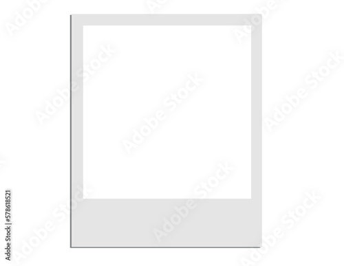 a polaroid card blank vector file photo