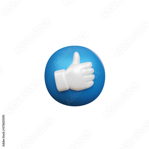 Thumbs up icon. Social media icon. Chat comment reactions, icon template like love heart message.