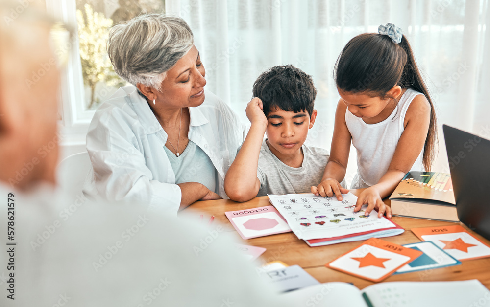 Education, learn and family together with homework, academic material and kids study with reading for school. Grandparents helping children, learning and studying with people at home and development Education, learn and family together with homework, academic material and kids study with reading for school. Grandparents helping children, learning and studying with people at home and development