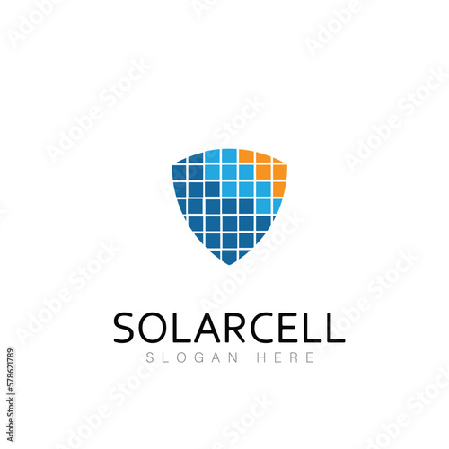 Free Download solar energy logo sun cell natural tec technology - GFXLoad
