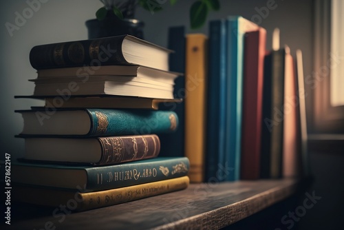 Explore a world of knowledge with our stunning library stock photos, featuring stacks of books and bookshelves as the perfect background for your educational designs