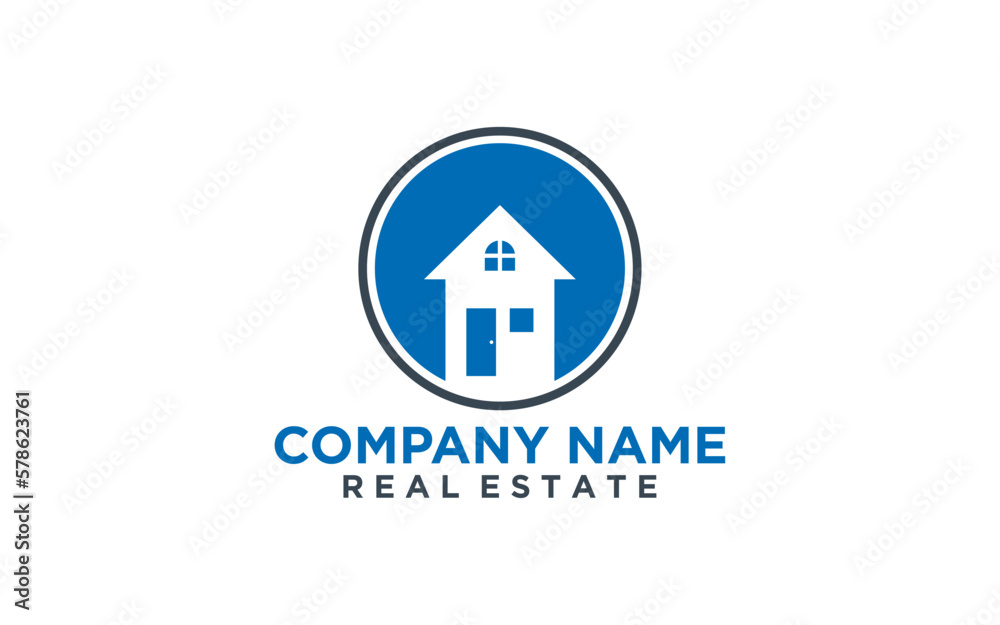 Real Estate Logo. Construction Architecture Building Logo Design Template Element