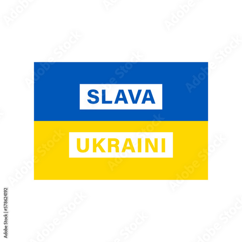Slava Ukraini. Pray to Ukraine. Patriotic illustration