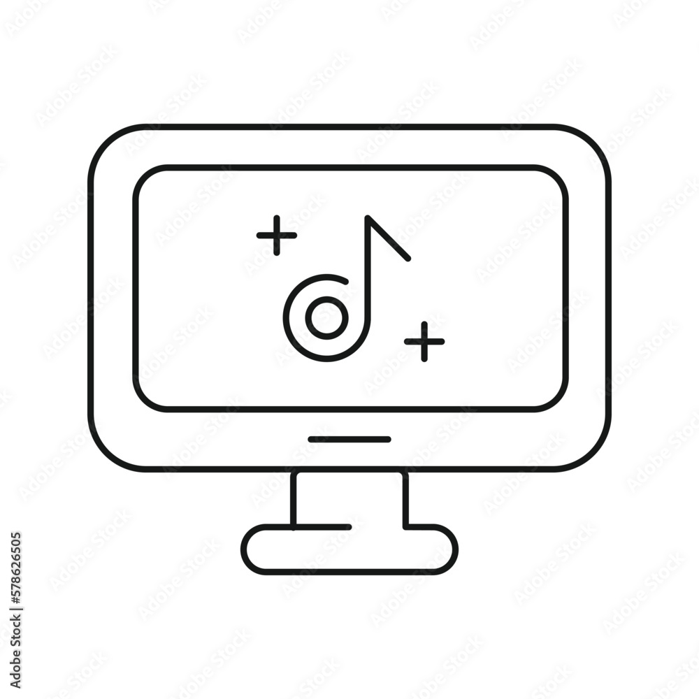 music, play, computer, monitor, computer audio music play icon music, play, computer, monitor, computer audio music play icon