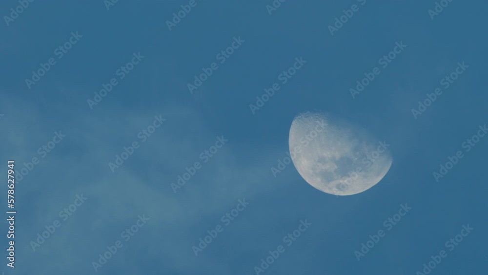 Moon in the evening sky of Brazil Moon in the evening sky of Brazil