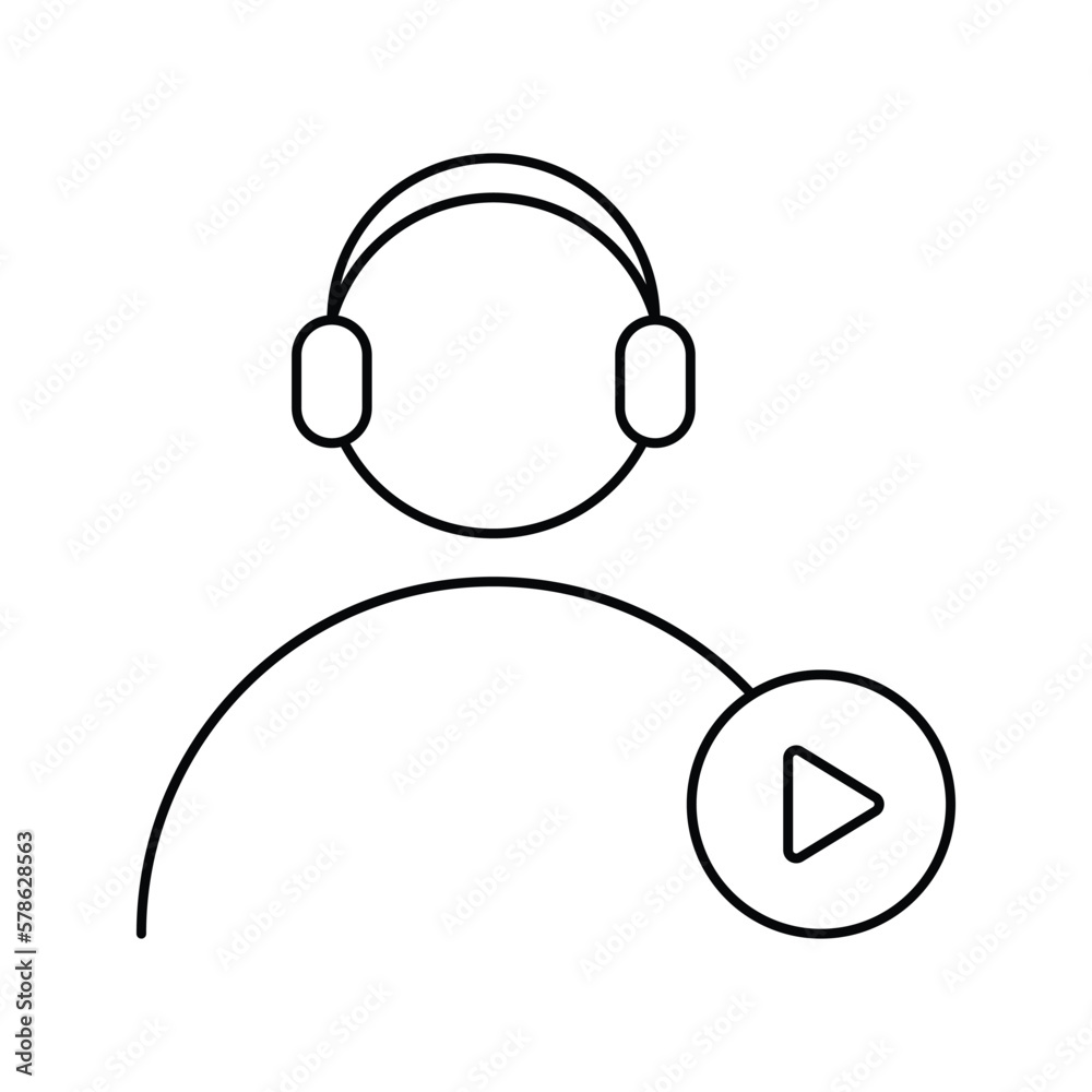 man, video, live video customer support icon man, video, live video customer support icon