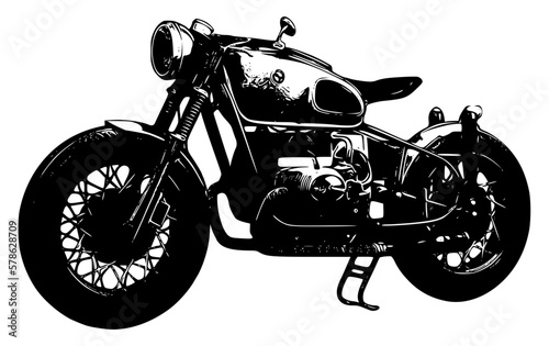 silhouette of a motorcycle