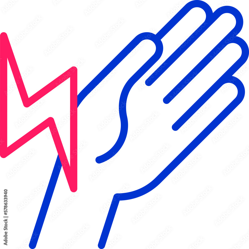 Wrist pain thin line icon. Modern vector illustration of arthritis symptom. Wrist pain thin line icon. Modern vector illustration of arthritis symptom.