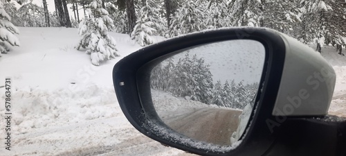 Car winter snow