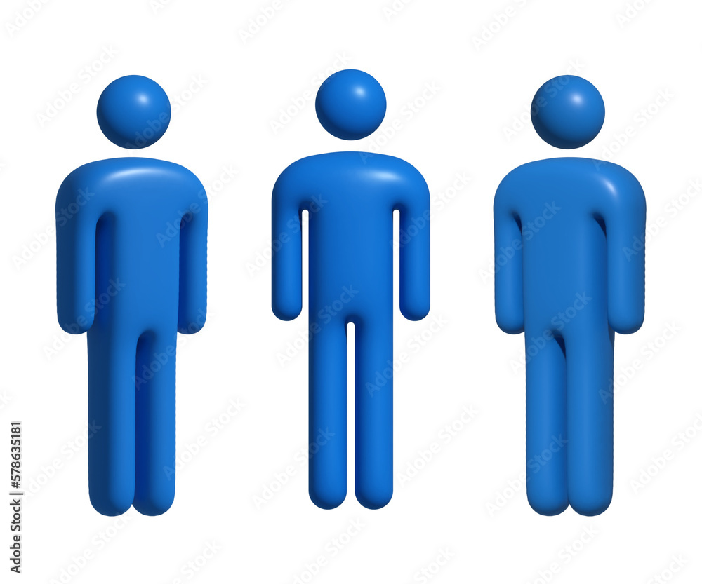 3D human icons. Illustration isolated for graphic and web design on transparent background. 3D human icons. Illustration isolated for graphic and web design on transparent background.