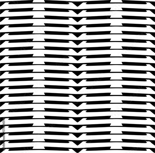  Seamless pattern with  abstract shapes. Black and white geometric  wallpaper. Repeating pattern for decor  textile and fabric.Abstraction art.
