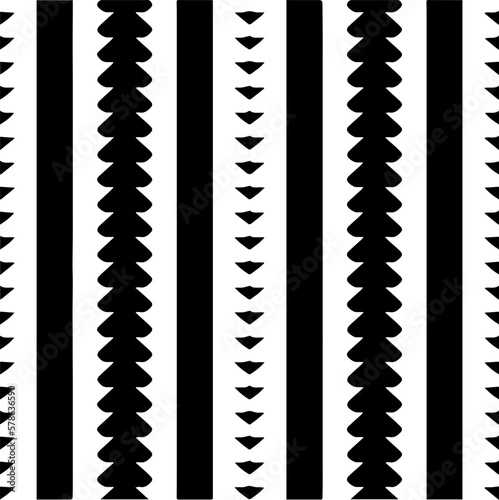  Seamless pattern with  abstract shapes. Black and white geometric  wallpaper. Repeating pattern for decor, textile and fabric.Abstraction art.