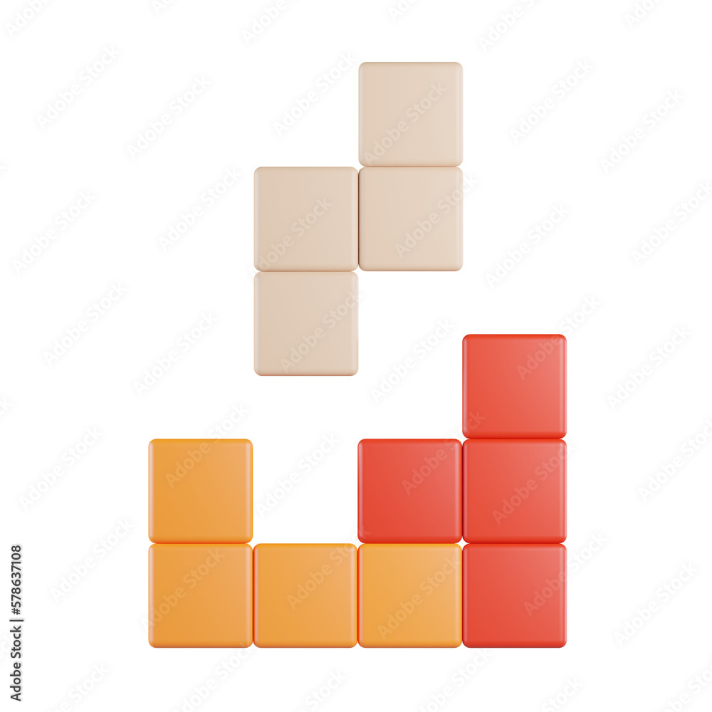 Blocks Game 3D Icon Blocks Game 3D Icon
