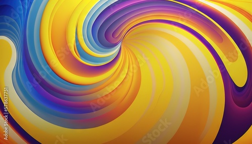 Dreamy y2k gradient swirl background. Generative AI