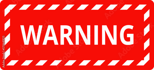 Attention, danger or caution sign. Various white and red warning signs with diagonal lines stripes. Danger zone background. Vector
