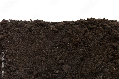 Soil patch texture isolated. Earth Day - April 22