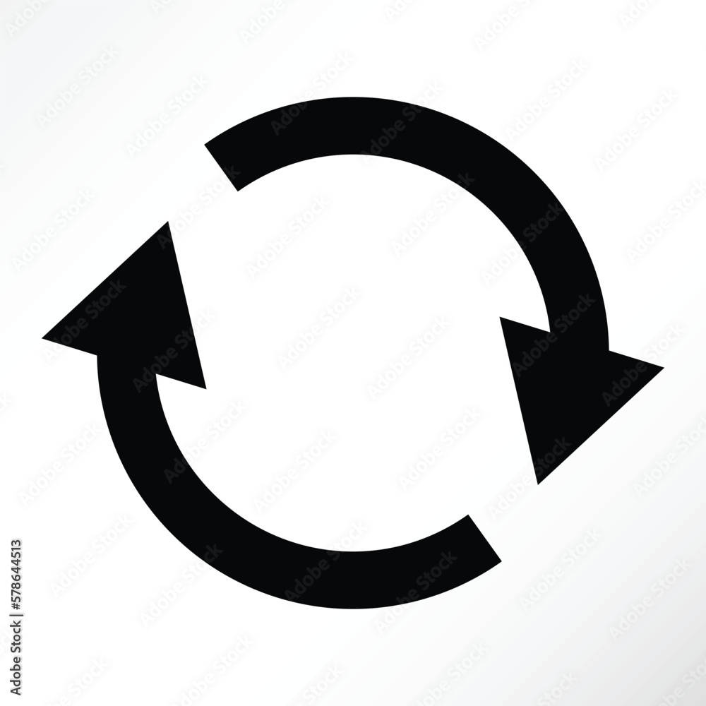 Minimalist vector of cyclic rotation. Minimalist vector of cyclic rotation.