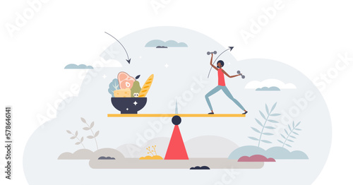 Basal metabolic rate or BMR with calories consumption for everyday performances tiny person concept, transparent background.