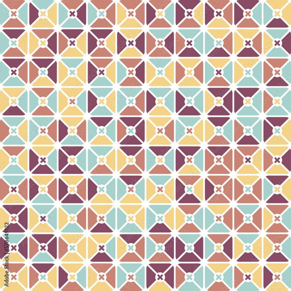 Abstract geometric Bauhaus pattern design. Vector circle, triangle and square lines color art design. Colorful Bauhaus background pattern. Abstract geometric Bauhaus pattern design. Vector circle, triangle and square lines color art design. Colorful Bauhaus background pattern.