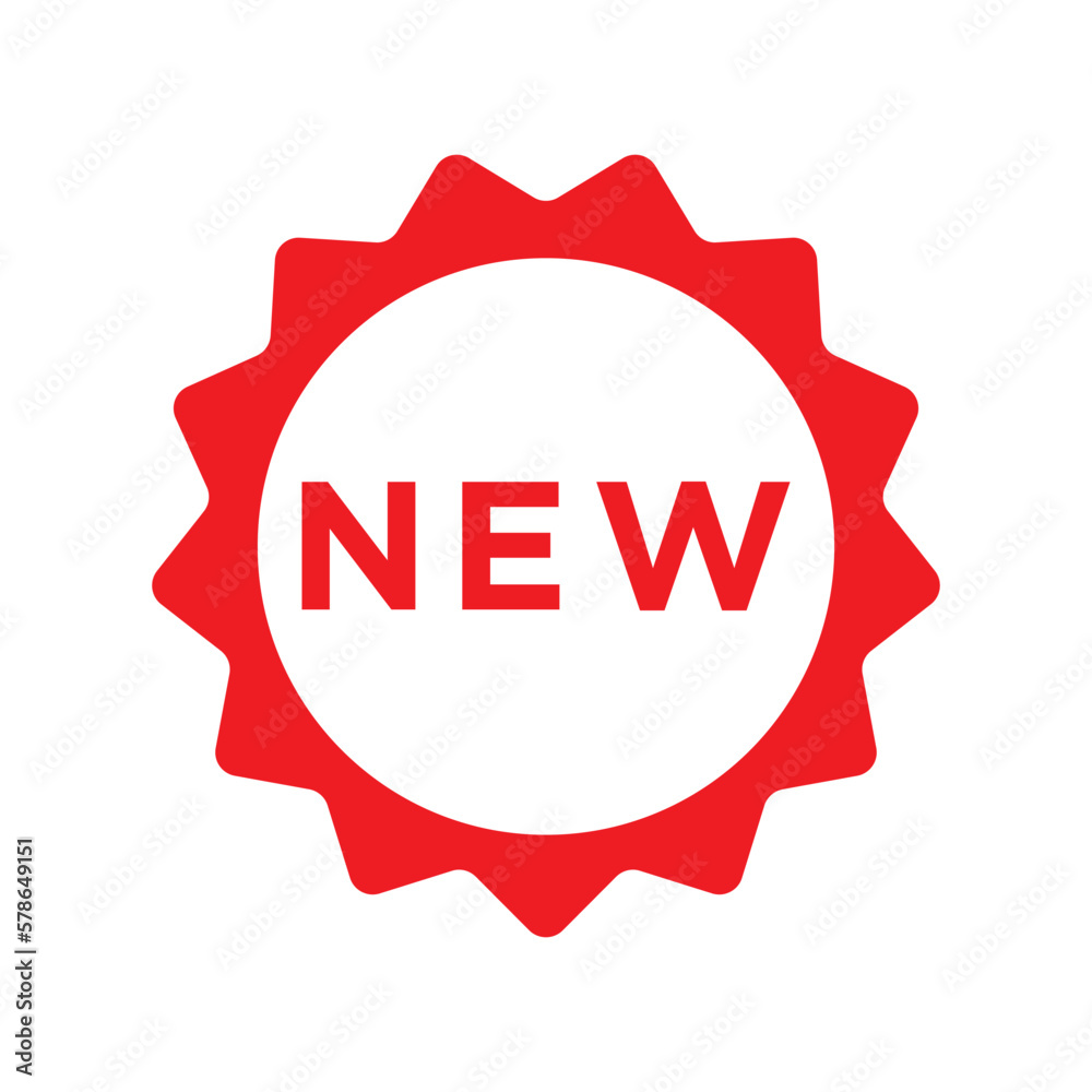 New badge icon vector design template New badge icon vector design template