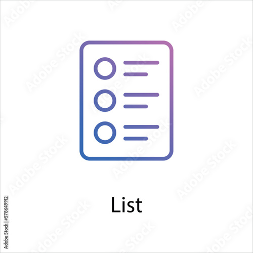 List icon vector stock © Bizz