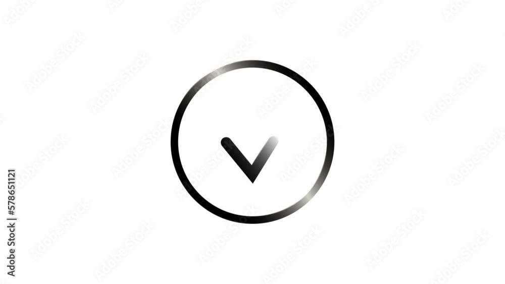 Check mark 3d icon animation. Black and white check mark on white background. Animation in motion graphics of a check mark symbol. Chroma key Check mark 3d icon animation. Black and white check mark on white background. Animation in motion graphics of a check mark symbol. Chroma key