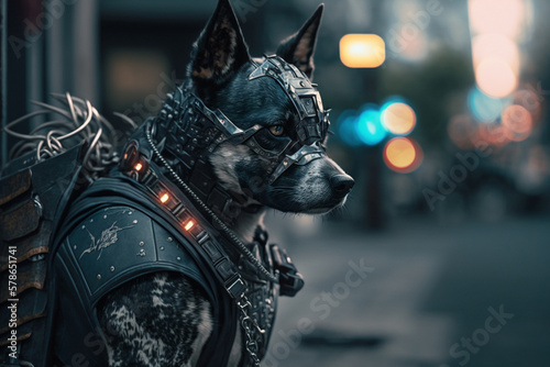 cyberpunk dog