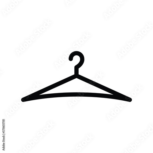 black hanger,flat icon, vector, template, design