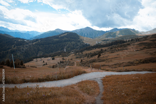 Scenic view of mountains in Austria