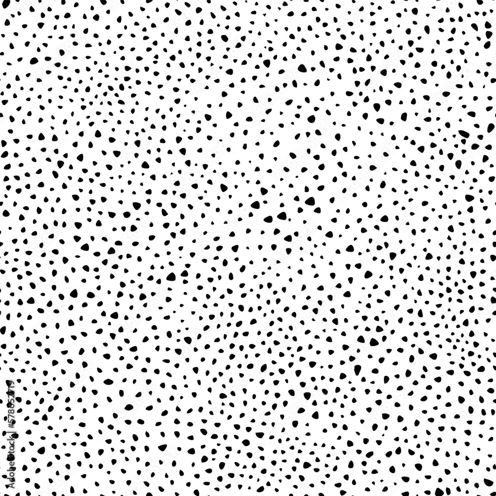 Seamless pattern in polka dot style. Black and white doodle print. Vector illustration. Seamless pattern in polka dot style. Black and white doodle print. Vector illustration.