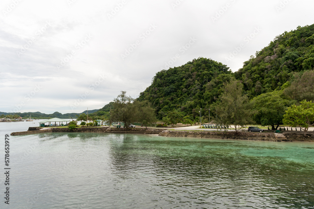Long Island in Koror, Palau Island. Micronesia