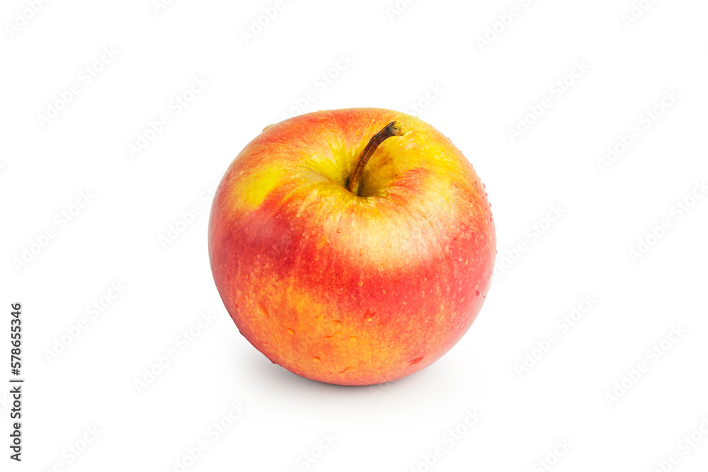 apple is red isolated on a white background. apple is red isolated on a white background.