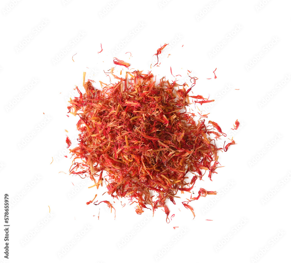 Naklejka premium Saffron isolated on transparent png