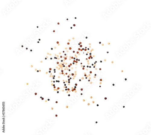 Mixed quinoa isolated on transparent png photo