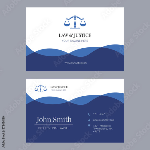 Professional Lawyer Business Card Design.