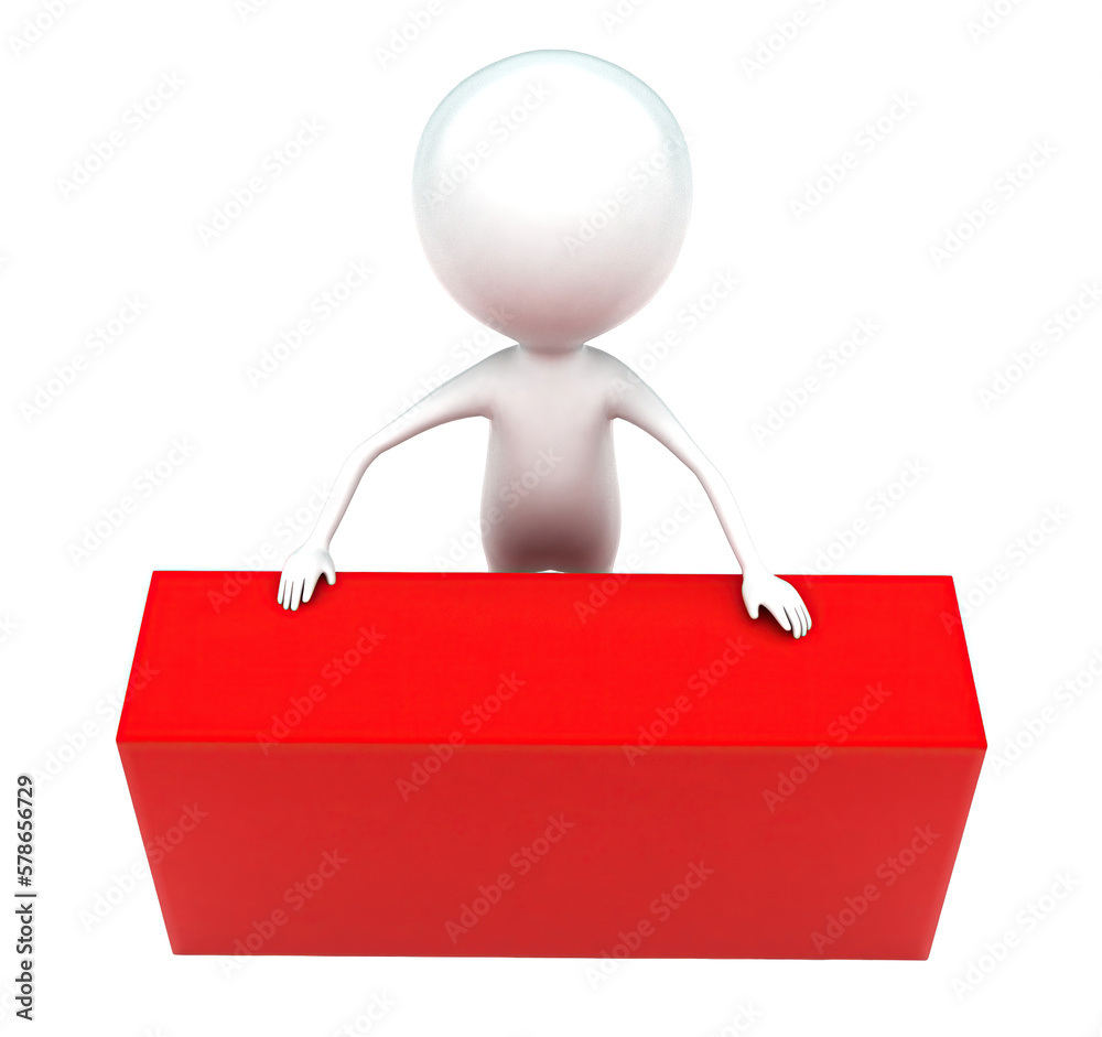 3d man presenting welcome text concept 3d man presenting welcome text concept