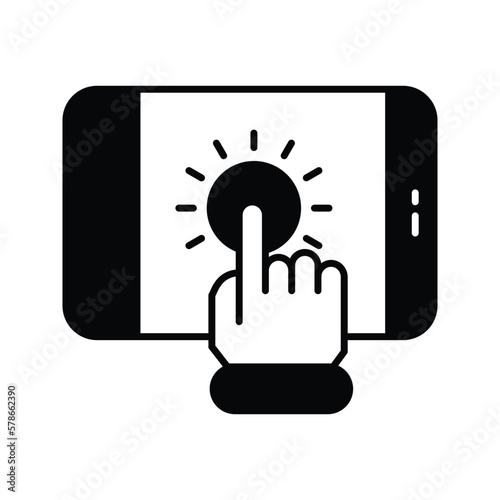Pay Per Click icon vector stock