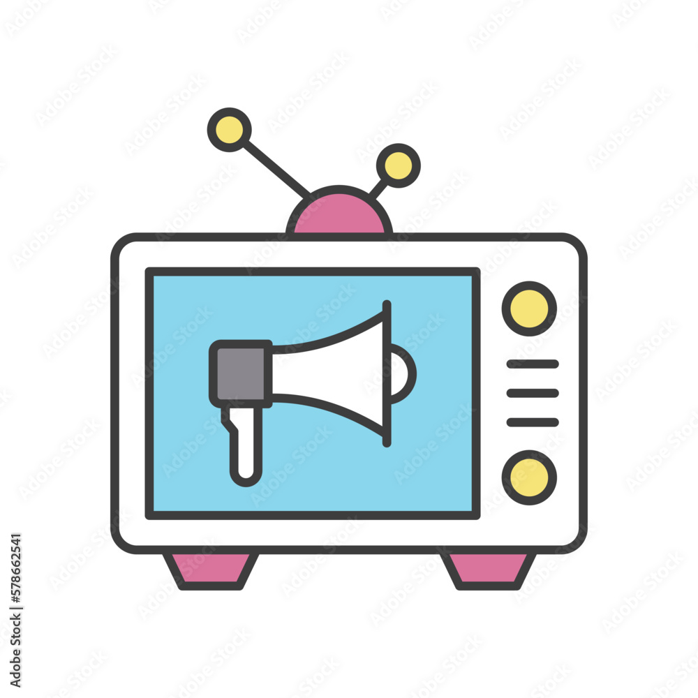 Social Advertising icon vector stock Social Advertising icon vector stock