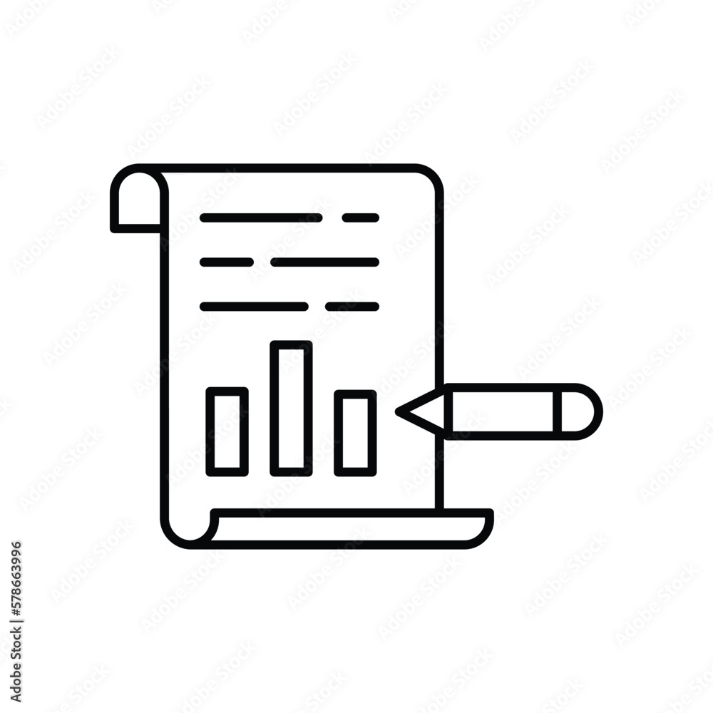Budget Accounting icon vector stock Budget Accounting icon vector stock