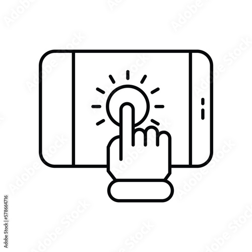 Pay Per Click icon vector stock