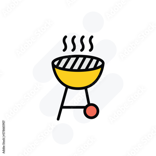 barbeque icon vector stock