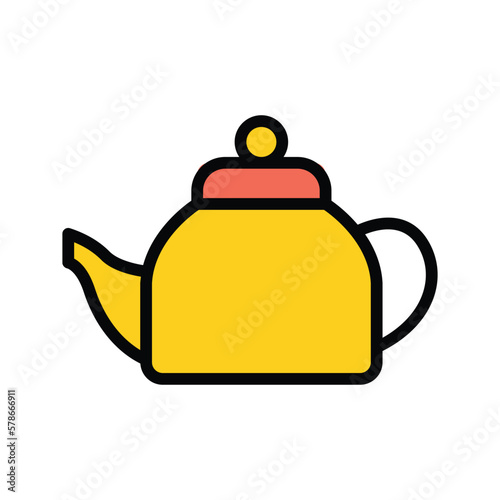 tea kettle icon vector stock