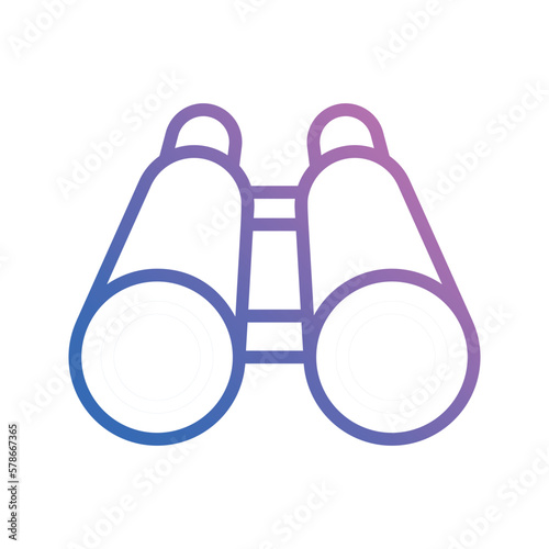 binoculars icon vector stock